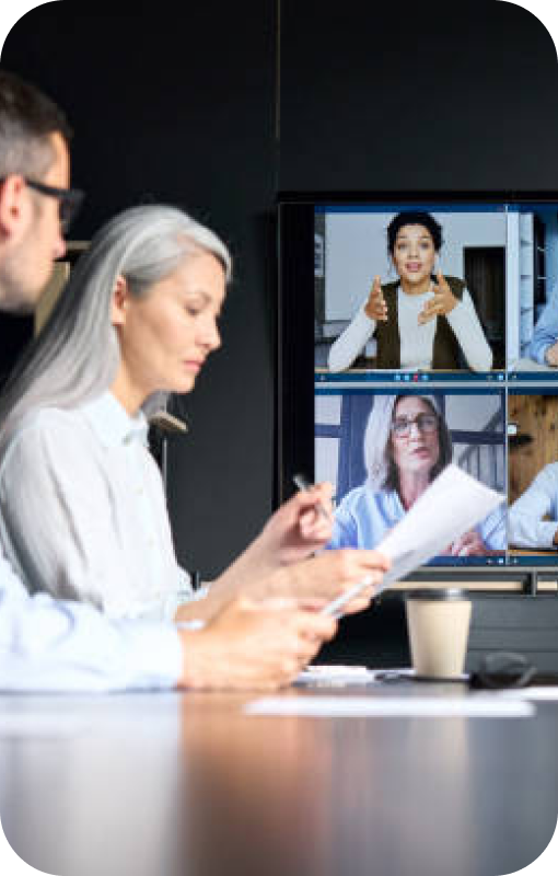 online recruiting using video call or meeting technology