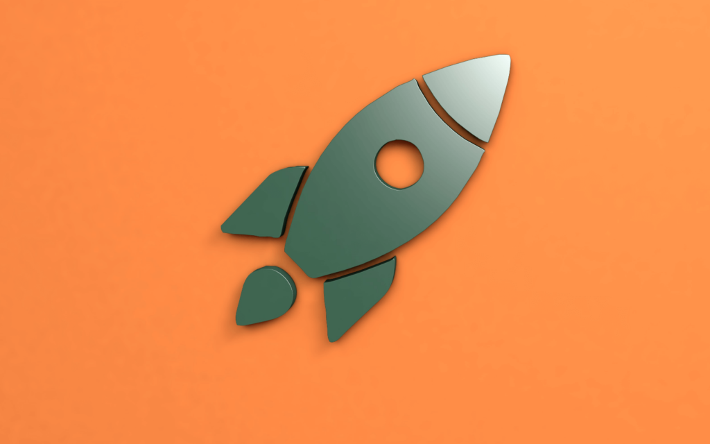 Rocket that signifies a startup