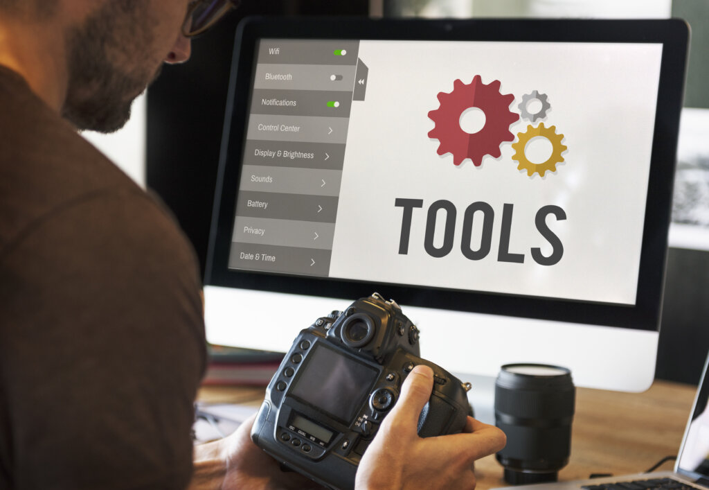 Tools Settings Configuration Setup Concept