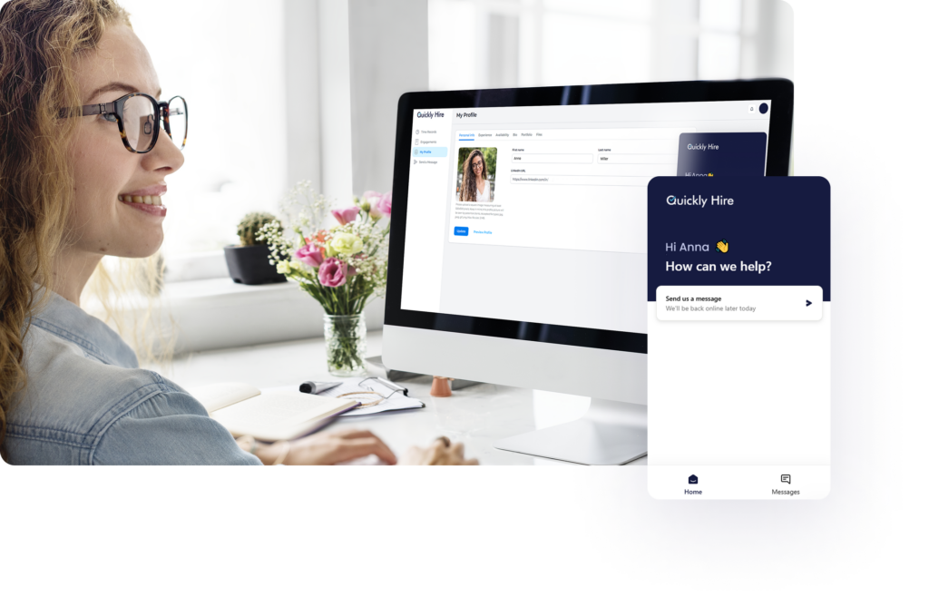 Freelancing with Quickly hire