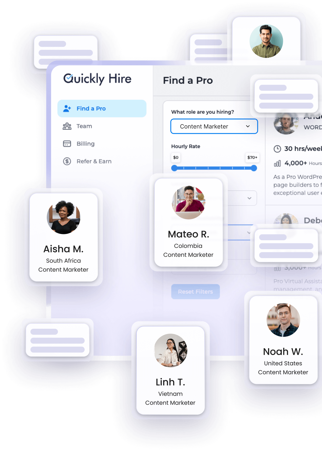 content marketer profiles Profiles of content marketers with expertise in digital strategy and writing