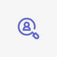 hiring search icon Icon of magnifying glass symbolizing search for job candidates