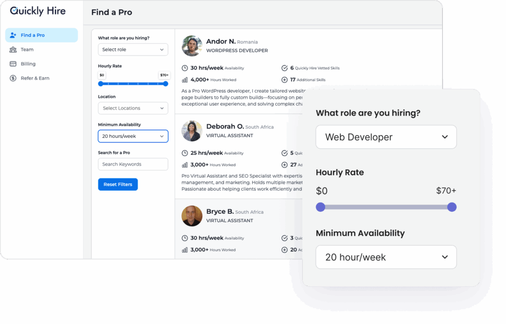 QuicklyHire Pro Hiring
