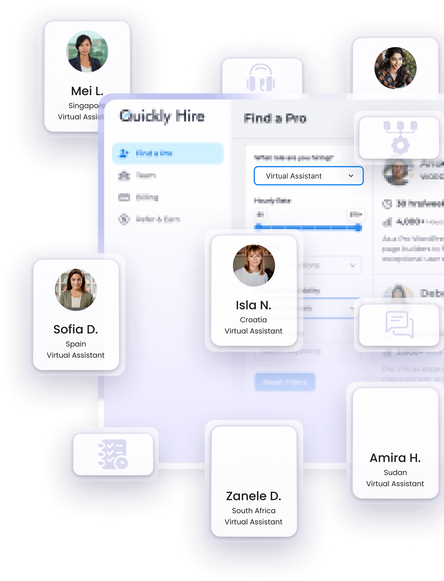 virtual assistant profiles QuicklyHire virtual assistant profiles